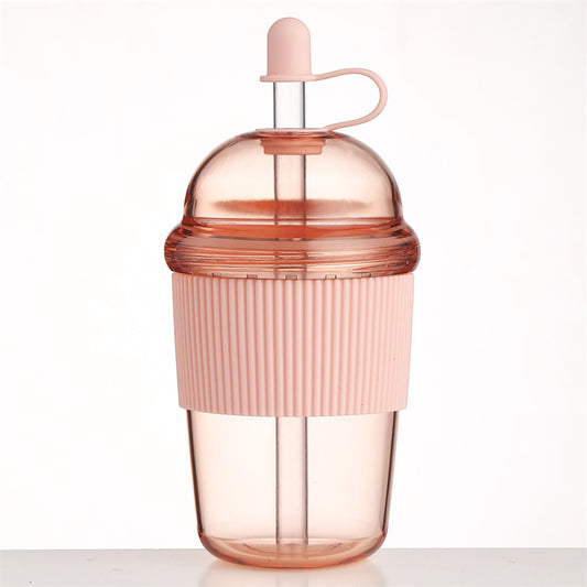 Botella Deportiva 630ML con Pajita - Vaso Térmico Oficina Gym Agua Café