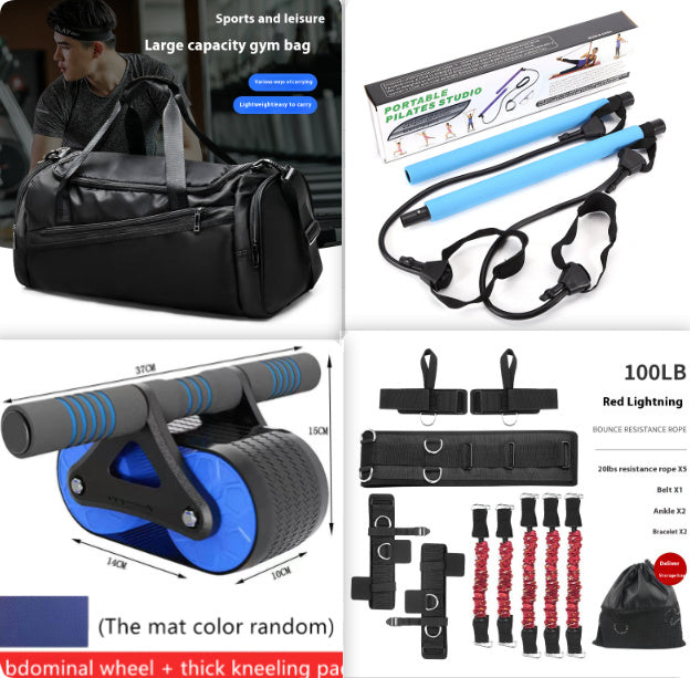 Rueda Abdominal Doble con Rebote Automático - Ab Wheel Profesional