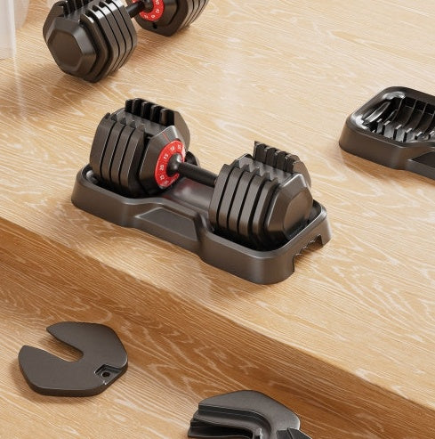 Mancuernas Ajustables 55lb - Set 10 en 1 Gimnasio Casa Profesional