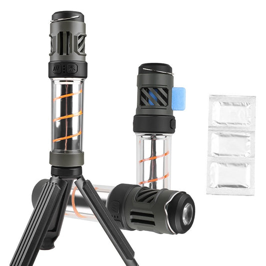 Linterna LED Camping Multifuncional - Repelente Mosquitos y Trípode
