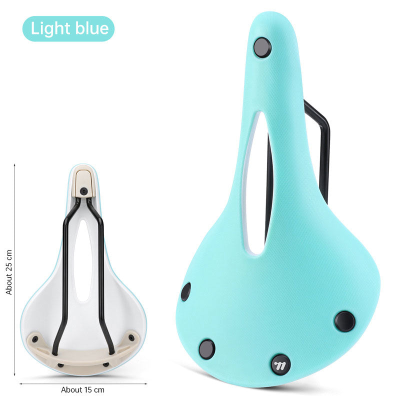 Retro Bicycle Saddle: Wear-resistant, Anti-slip, Multicolor Hollow Cushion – for Road Bikes, BMX, MTB, Touring