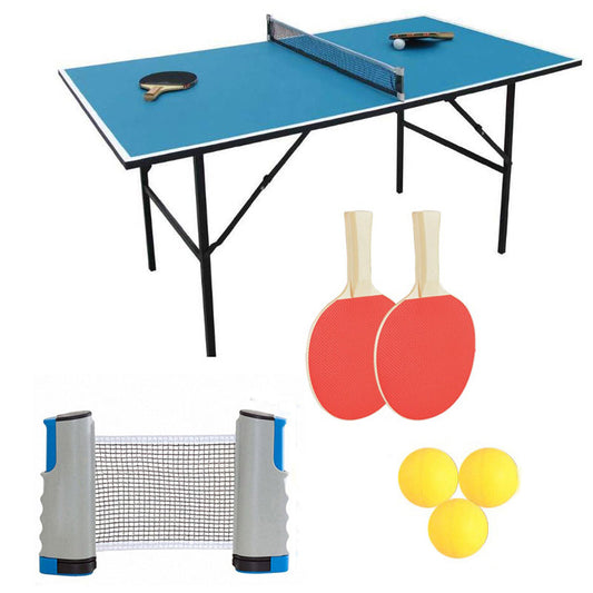 Set Ping Pong Portátil 1.7m - Red Retráctil Entrenamiento
