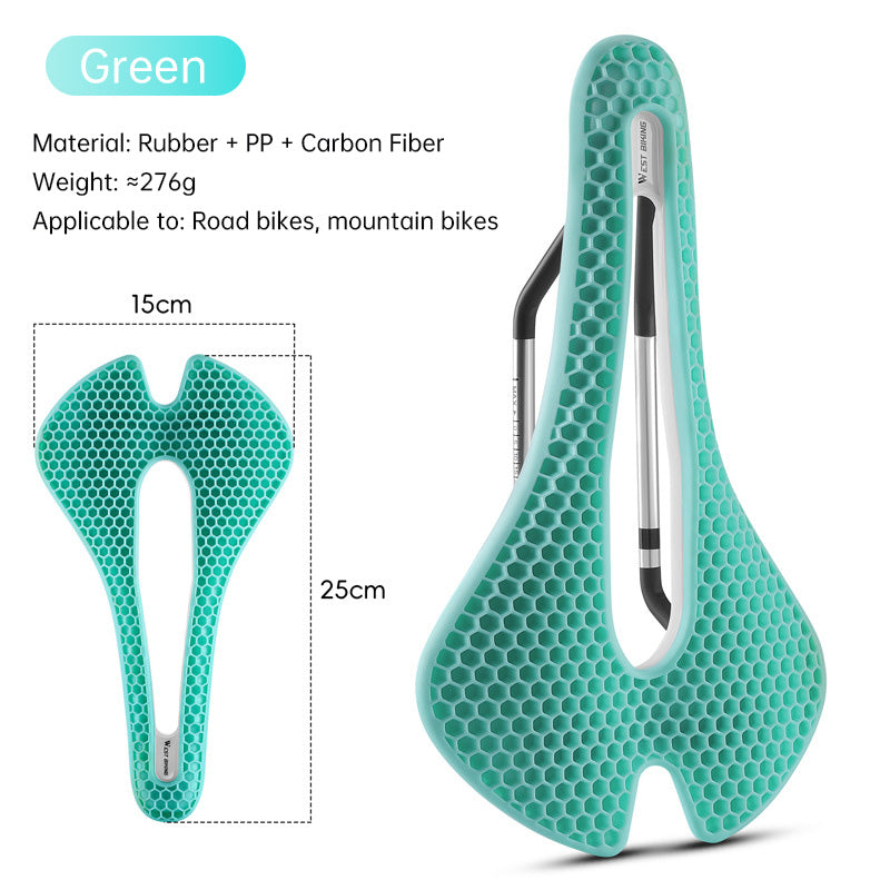 WEST BIKING TPE Honeycomb Breathable Bike Saddle – for racing, road, MTB