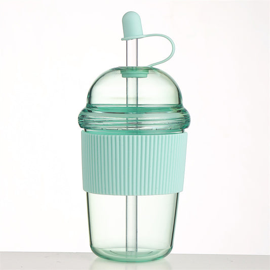 Botella Deportiva 630ML con Pajita - Vaso Térmico Oficina Gym Agua Café