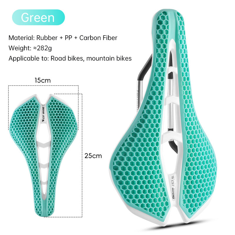 WEST BIKING TPE Honeycomb Breathable Bike Saddle – for racing, road, MTB