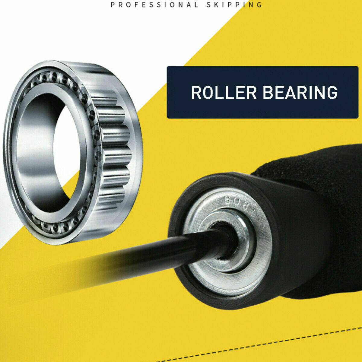 Cuerda Saltar Aeróbica Boxing - Rodamientos Velocidad Ajustable 3m