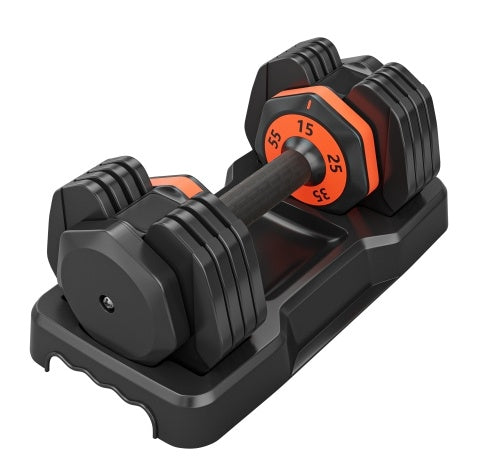 Mancuernas Ajustables 55lb - Set 10 en 1 Gimnasio Casa Profesional