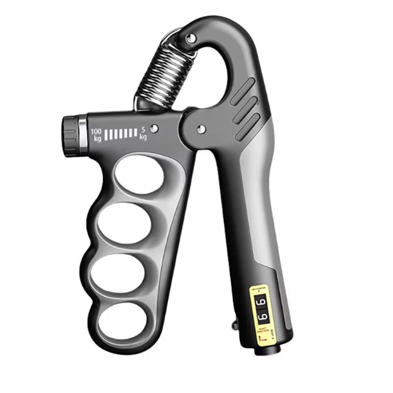 Fortalecedor Agarre Mano 5-100kg - Contador Automático Ajustable Gimnasio