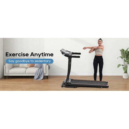 Cinta Correr Plegable Eléctrica 2.5HP - 300lbs Inclinación Gimnasio Casa